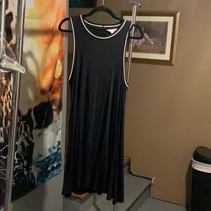 Black midi dress